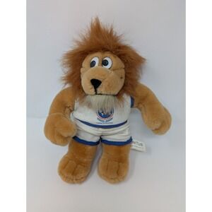 1990 Seattle Goodwill Games Unitus the Lion Stuffed Plush Mascot Toy Vintage 12"